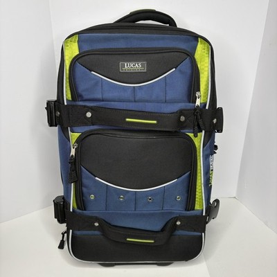 美品　Lucas ボストンキャリーバッグ Lucas Original Luggage Rolling Suitcase Bag 22” Large Blue Green