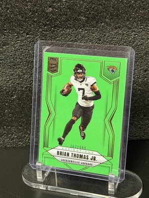 2025 Panini Donruss Elite - Brian Thomas Jr. #27 Aspirations Lime Green /999