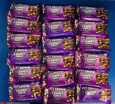 (18) Fit Crunch Loaded Cookie Protein Chocolate Deluxe Bars 2.89oz. BB: 04/26