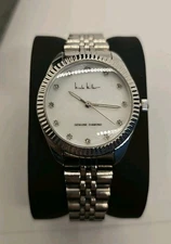 Nicole Miller Watch Womens Diamond Collection Case Bracelet Mother of Pearl Dial