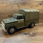 Tonka U.S. Army Truck GR2-2431 Pressed Steel VTG Troop Military With Seats