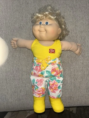 Vintage 1978 1982 Xavier Roberts Cabbage Patch Kids Doll Blonde Hair Blue Eyes