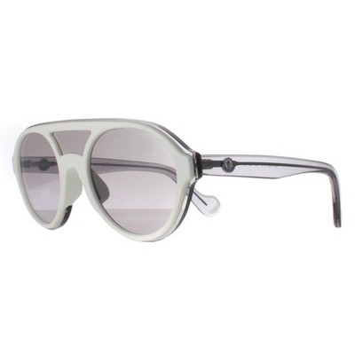 Moncler Sunglasses ML0052 21C White Transparent Gray Gray | eBay