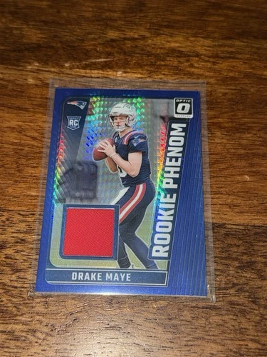 2024 Panini Donruss Optic - Rookie Phenom Drake Maye #RPB-DME Blue Hyper Prizm