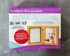 Sculpey Keepsake No-Mess Clay & Frame Set for Handprints/Footprints of Pets/Kids
