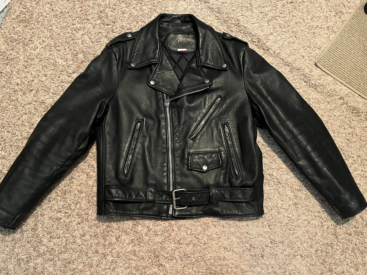 Branded Garments Leather Motorcycle Jacket - Men's tag=44 Branded Garments Leather Motorcycle Jacket - Men's tag=44