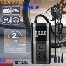 Car Bike Air Tire Pump Inflator Compressor Digital  Portable Battery 150PSI 12V