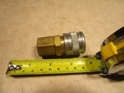 ZSI-FOSTER FOSTER SERIES 4, 4204, 3/8" TRUE FLAT BODY AUTOMATIC COUPLER x 3/8" FNPT, T0416