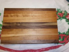 HAND CRAFTED BUTCHER WALNUT & CHERRY CUTTING BOARD BLOCK CHEESE MEAT CHARCUTERIE