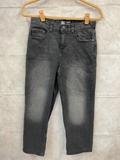 Wonder Nation Jeans Kids Gray Relaxed Fit Straight Leg Comfort Stretch Size 14