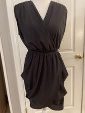 SOPRANO WOMEN'S SIZE SMALL BLACK WRAP DRESS ~ Pretty ~ NWT