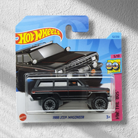 Hot Wheels 1988 Jeep Wagoneer 52/250 Hw The 80'S 5/10 Mattel Auto Neu & Ovp