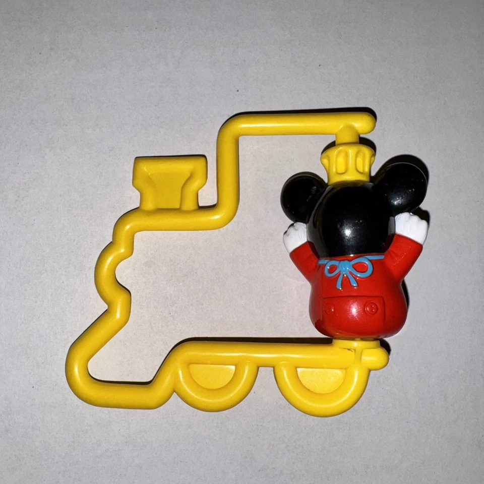 De colección 1984 Disney Mickey Mouse Spin 'N Play Sonajero Amarillo - Nacimiento - 18 MO NOS Foto 4 de 4