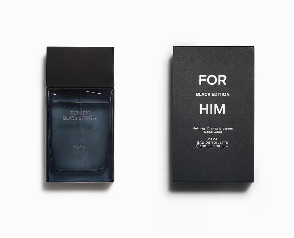 Zara For Him Black Edition Duft Parfüm Eau De Toilette 100 ml 3,38 oz Neu