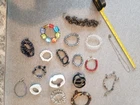 Vintage  - costume jewelry  BRACELETS ANKLETS ARMLETS - Lot of 18