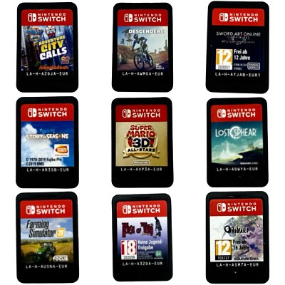 Nintendo Switch Spiele Sammlung-Mario Decenders Oninaki SnowRunner Paw Patrol