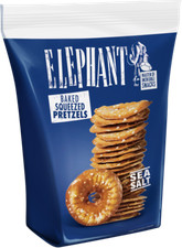 ELEFANT Gebackene Gepresste Brezeln mit Meersalz Crackern Snacks 180g 6,35oz