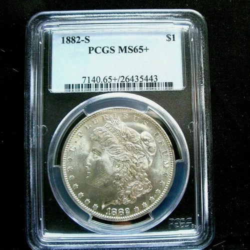 1882-S  Morgan Silver Dollar  PCGS MS 65+