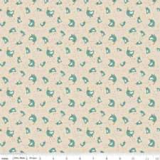 Fat Quarter Riley Blake “Elmer & Eloise" Birds Quail Sand Quilt Cotton