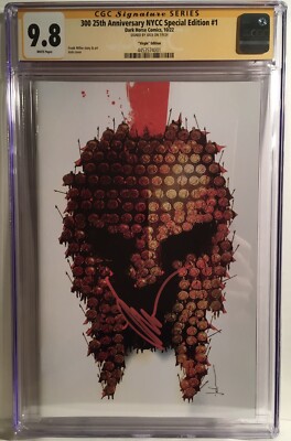 300 25th Anniversary NYCC Special Edi. #1 Jock Virgin Variant CGC 9.8 NM+ SIGNED