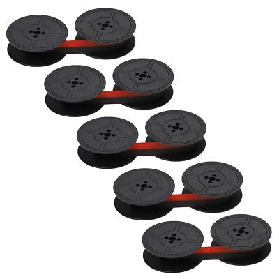 5x Farbband für Triumph-Adler Contessa Carolina Contessa Deluxe Schwarz,Rot