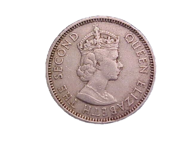 (取引中)ゴメチュ2 TRINIDAD 1965 BRITISH CARIBBEAN TERRITORIES 25 CENTS KM# 6 -NICE CIRC