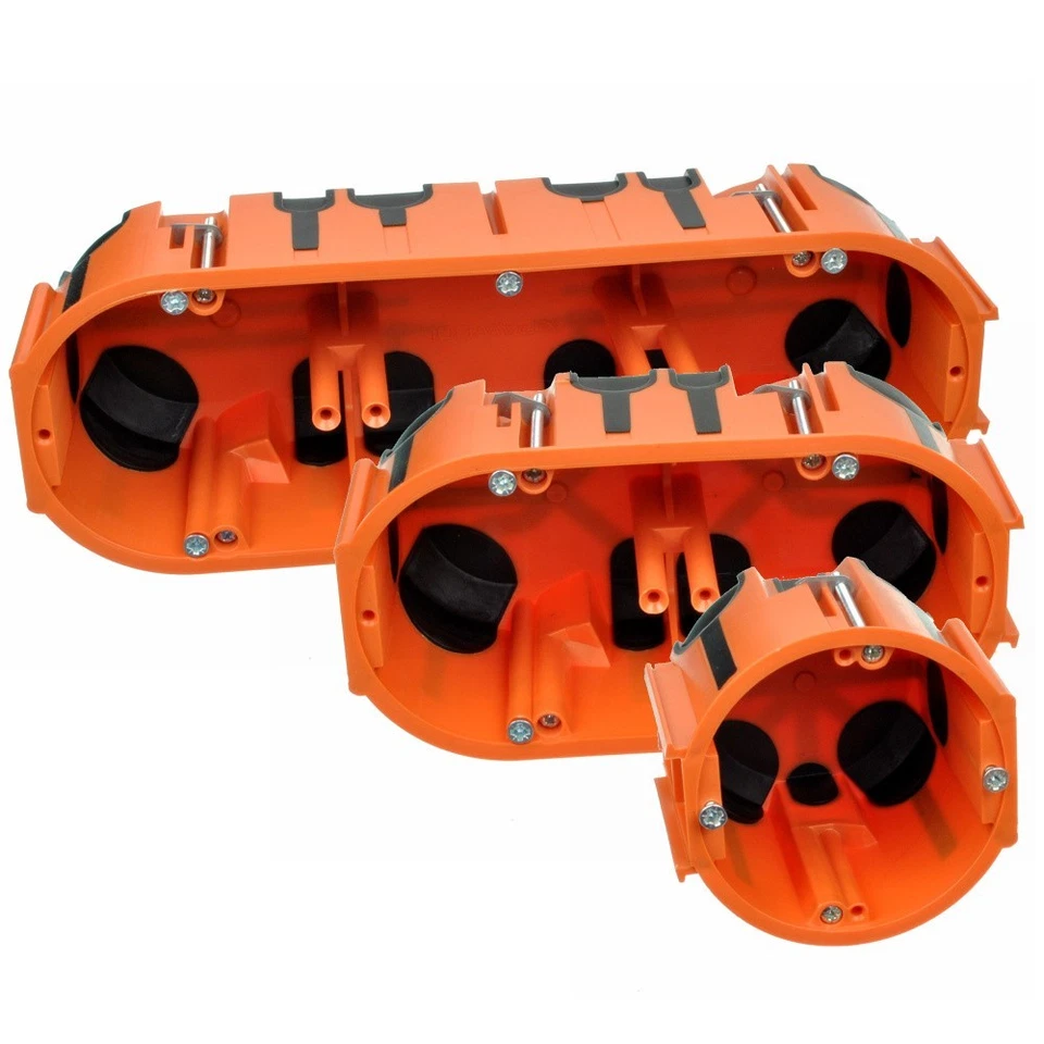 PAWBOL S.A. Winddicht Hohlwanddose Schalterdose HW Gerätedose anreihbar 1-3-fach, 68 Ø