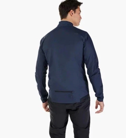 Jaqueta de Vento Masculina Ranger Ciclismo/MTB Nova em Folha FOX US$ 120 Média Azul Meia-Noite - Imagem 2 de 4