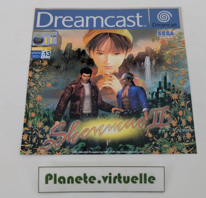 Shenmue II Sur Dreamcast - Version PAL Complète - Boîtier Abîmé - Bon état