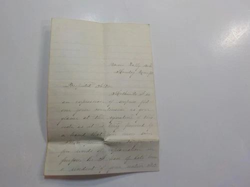 Civil War Letter 1863 Lonely Soldier Fall Bloody Battlefield Uncle Sam Bugle VTG