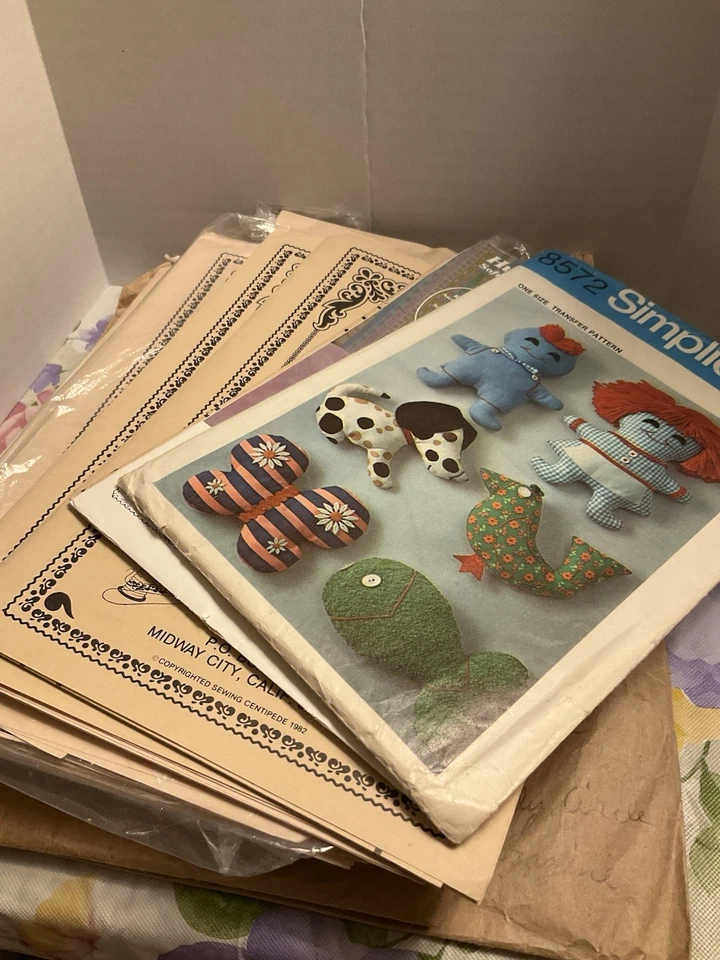 Vintage Mystery Lot Of Assorted Doll & Animal Patterns & Crafts - Image 2 of 3