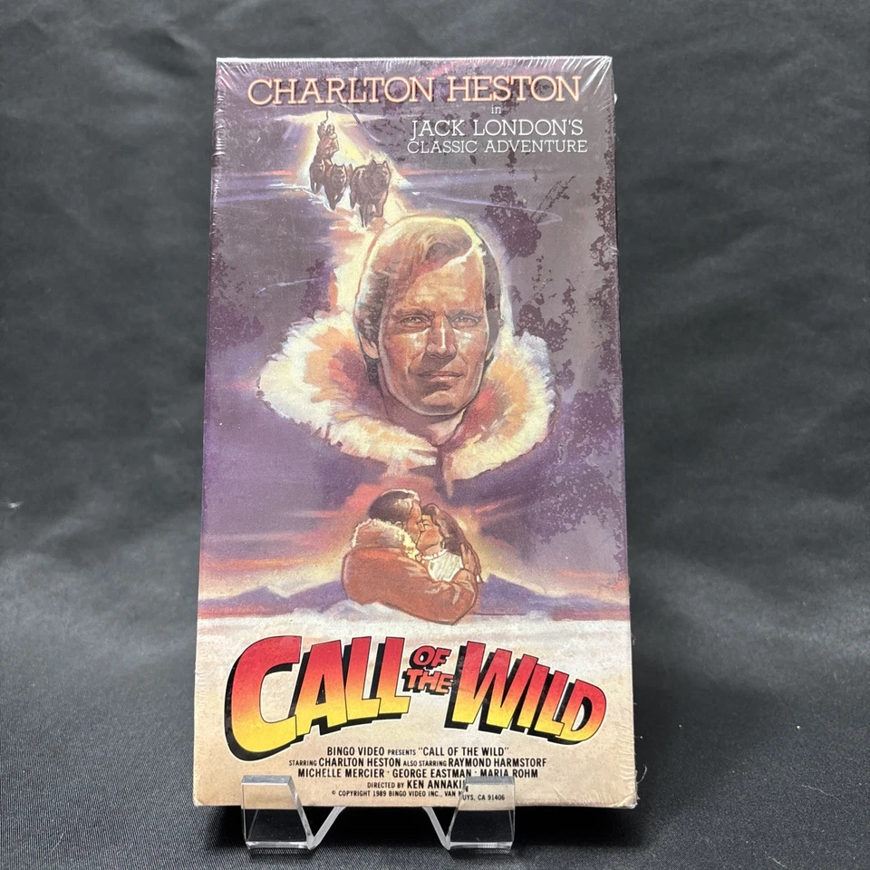 VTG Call of the Wild VHS Charlton Heston in Jack Londons Classic Sealed New 1989 - Image 2 of 4