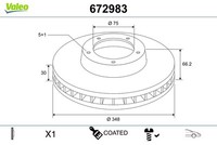 Valeo 2X Bremsscheibe BelüFtet Vorderachse FüR BMW 5Er Touring F11 F10 F18