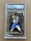 Konnor Griffin Signed Bowman 1st Auto Card PSA/ DNA COA SLAB Pirates