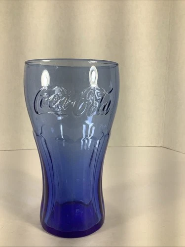 Cobalt Blue Coca Cola Glass 16oz-Vintage