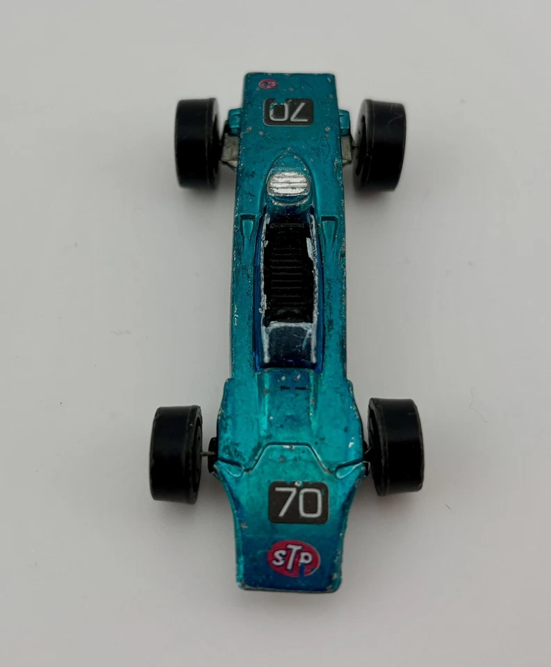Hot Wheels ~ 1969 Redline (HK) ~ Lotus Turbine ~ Aqua - Image 3 of 4
