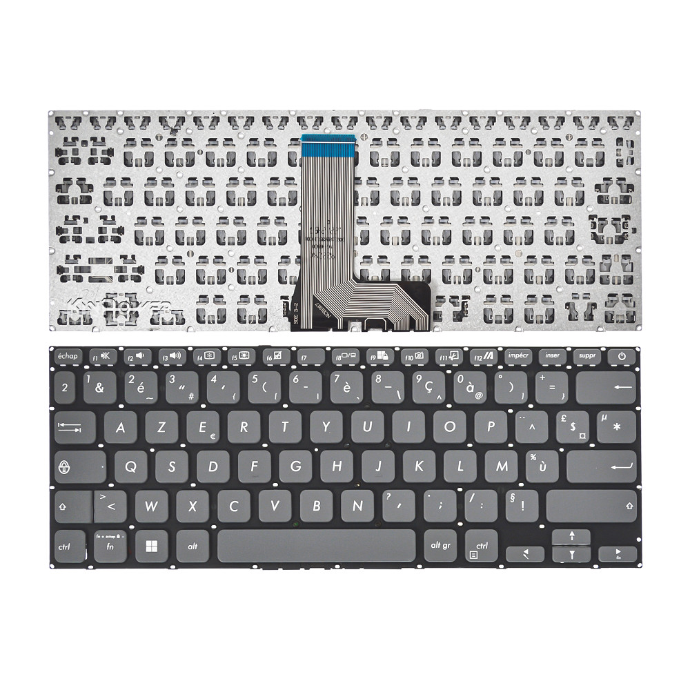 Clavier Azerty Français Asus X415E finition mate et frappe silencieuse
