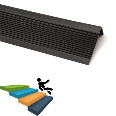 LeongLzt 36 Inch Stair Nosing，Shaped Edge Protector 3ft/36in, Black 