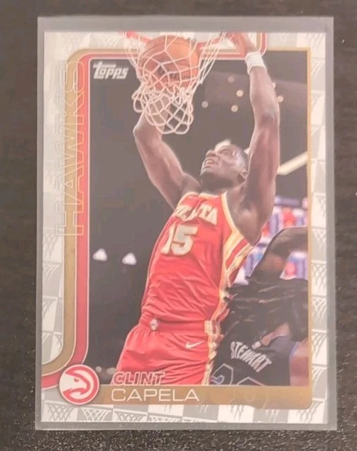 Clint Capela #63 2025-26 Topps Basketball Season Tip-Off Parallel Atlanta Hawks - Image 3 of 3