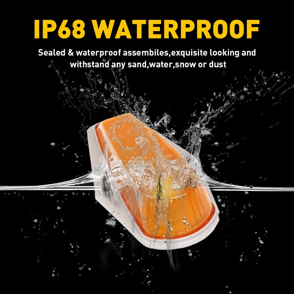 Luces de techo ámbar 5 piezas para Ford F150 F350 F250 1973-1997 Foto 2 de 4