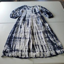 Michael Stars Dress Womens Small Maxi Gauze Tie Dye Boho Made USA