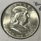 1956 P Ben Franklin Bugs Bunny Half Dollar 90% Silver 50c US Coin