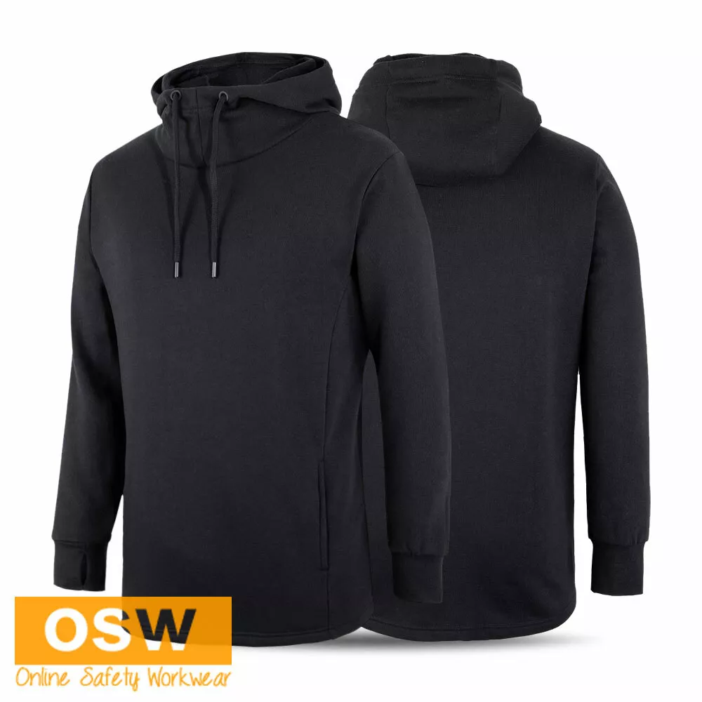 Black Fleece PODIUM High Collar SPORTS Warm Pullover Kangaroo Pocket Hoodie 3HS