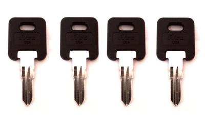 (4)Global Link RV Motorhome Travel Trailer Black Head Key Cut to Code G301-G350