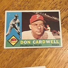 1960 Topps - Don Cardwell #384 EX to EXMT @QP28