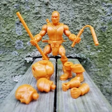 Glyos Battle Tribes Builder Blank Ninja Pumpkin Spice Orange MOTU REMCO He-Man
