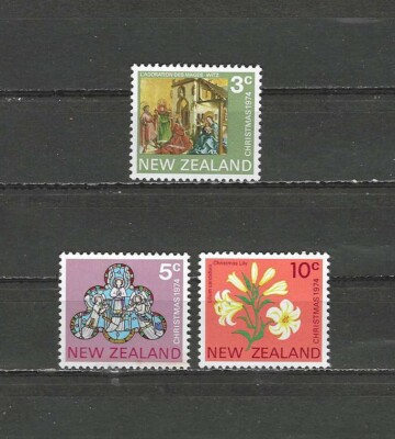 NEW ZEALAND , 1974 , CHRISTMAS , SET OF 3 STAMPS , PERF , MNH | eBay