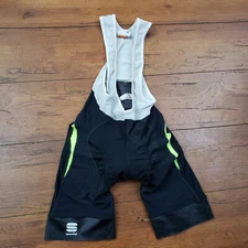 Sportful Womens Medium Cycling Bibshorts Vintage Italy 7" 12.5" (7.5/10)