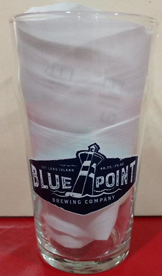 New Lot of 4 Blue Point Brewing Co Beer Glasses Long Island NY