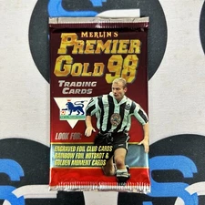 1998 Merlin's Premier Gold Soccer 1 Single Pack David Beckham